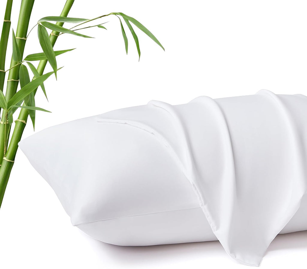 MR&HM Standard Pillow Cases Set of 2, Cooling Pillow Case for Hot Sleepers 20"x26", Breathable & Moisture Wicking, Soft Envelope Pillo…