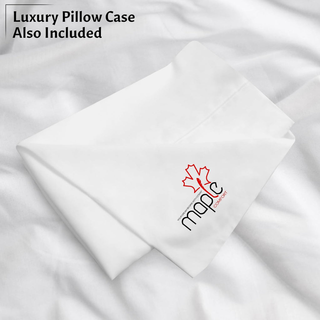 Washable Down and Feathers Pillows Standard Size 2 Pack - Premium Soft Pillow Authentic Canadian White Goose Down & Feather w/ 100%…