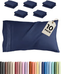 King Pillow Cases Set of 10 - Ultra Soft Hotel Quality Pillowcase Covers - Comfy. Cozy & Wrinkle Free - Shrink, Stain and Fade Resistant…