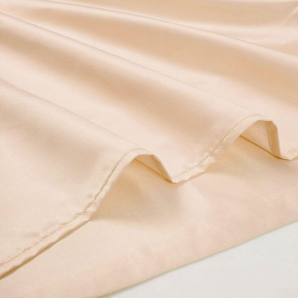 uxcell Body Pillow Cover 20x54 Inch Champagne Silky Satin Body Pillowcases for Hair and Skin Luxury Cooling Soft Smooth Washable
