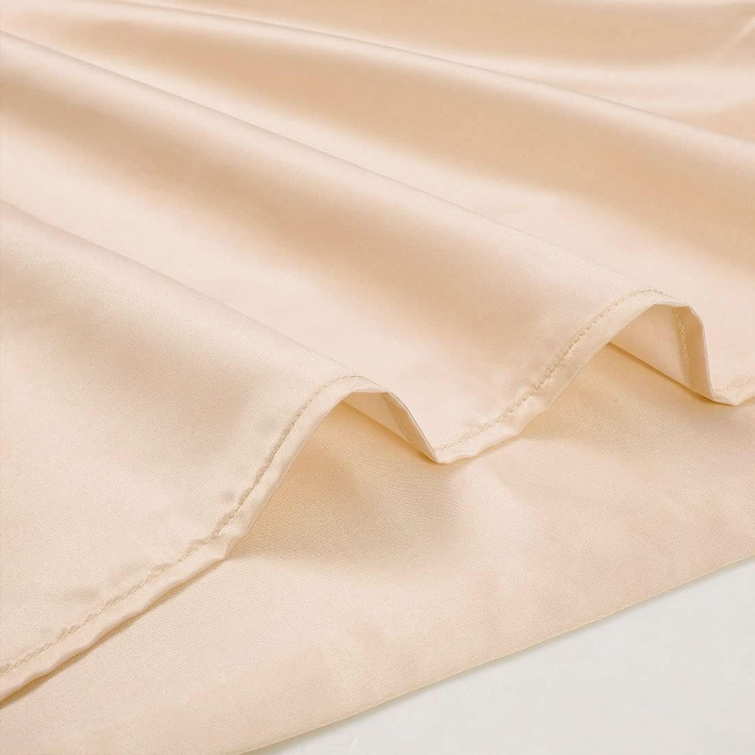 uxcell Body Pillow Cover 20x54 Inch Champagne Silky Satin Body Pillowcases for Hair and Skin Luxury Cooling Soft Smooth Washable