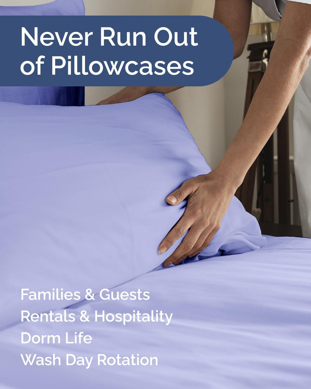 King Standard Pillow Cases Set of 6 - Ultra Soft Hotel Quality Pillowcase Covers - Comfy & Wrinkle Free - Shrink & Fade Resistant…