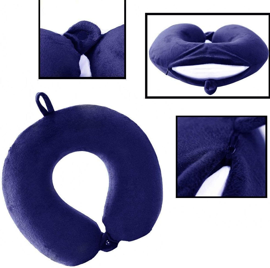 GDEOUP Travel Pillow - Memory Foam Neck Pillow Support Pillow, Luxury Compact & Lightweight Quick Pack for Camping, Sleeping Rest Cushion…