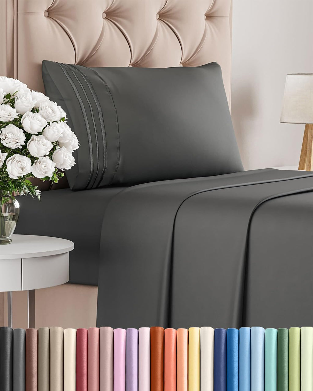 Twin Size 3 Piece Sheet Set - Comfy Breathable & Cooling Sheets - Hotel Luxury Bed Sheets for Women & Men - Deep Pockets, Easy-Fit, Extra…