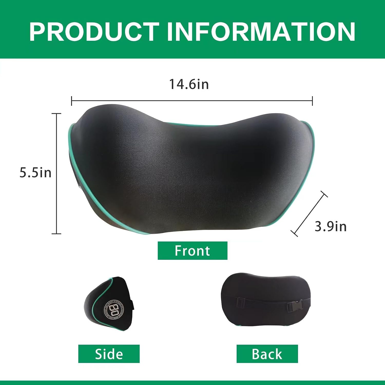 Really Soft Car Headrest Pillow, Car Pillow for Driving with Adjustable Strap, 100% Memory Foam Neck Pillow, Breathable Removable Cover &…