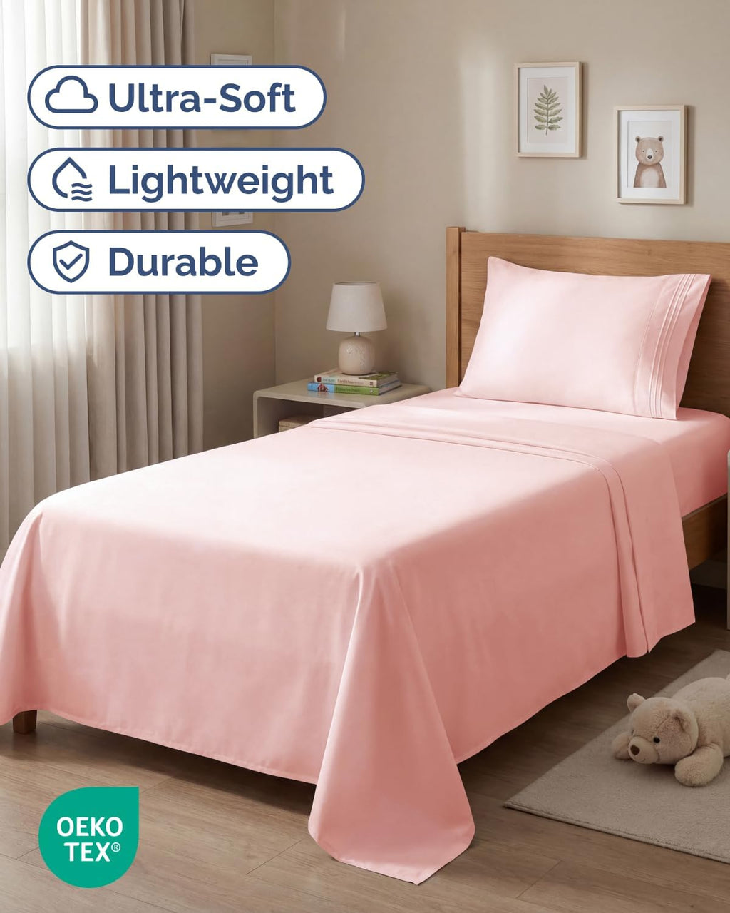 Twin Size 3 Piece Sheet Set - Comfy Breathable & Cooling Sheets - Hotel Luxury Bed Sheets for Women & Men - Deep Pockets, Easy-Fit, Extra…