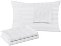 ShunjieHome 100% Egyptian Cotton Queen Pillow Protectors Set of 4, 400 Thread Count Sateen Weave White Cooling Pillowcase, easy…