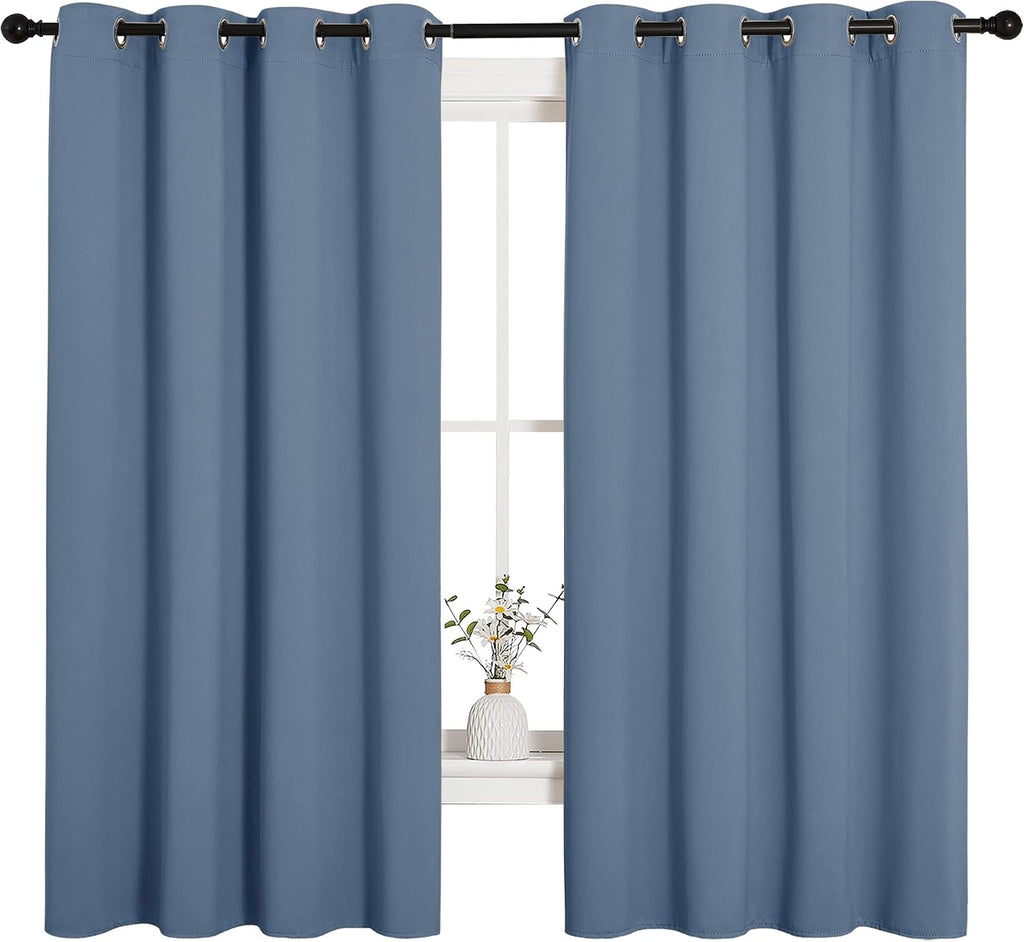 NICETOWN Blackout Curtains for Kitchen Window, Sound & Heat & Cold Reducing Curtains & Drapes for Kids Bedroom, Home Decoration Draperies…