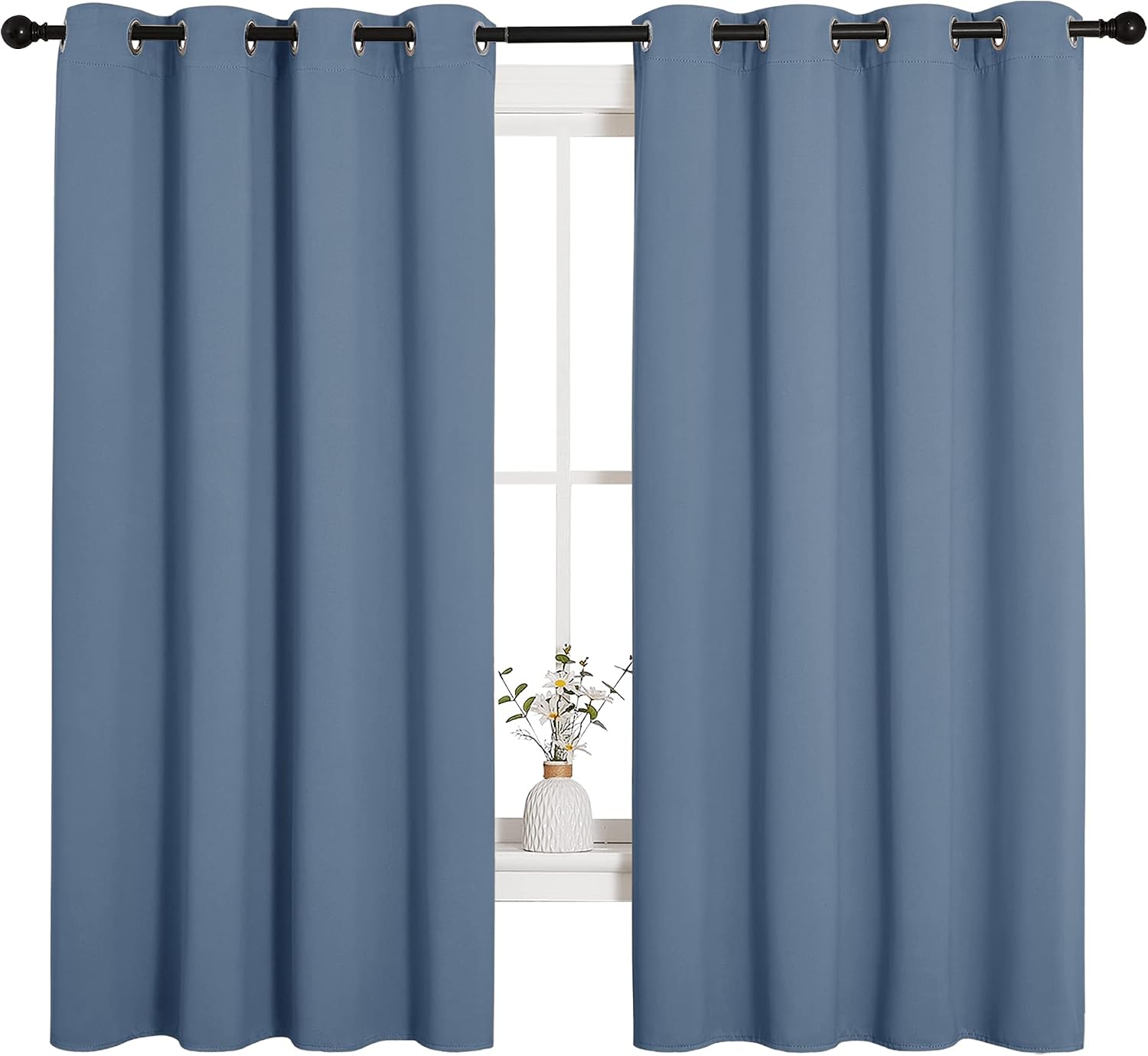 NICETOWN Blackout Curtains for Kitchen Window, Sound & Heat & Cold Reducing Curtains & Drapes for Kids Bedroom, Home Decoration Draperies…
