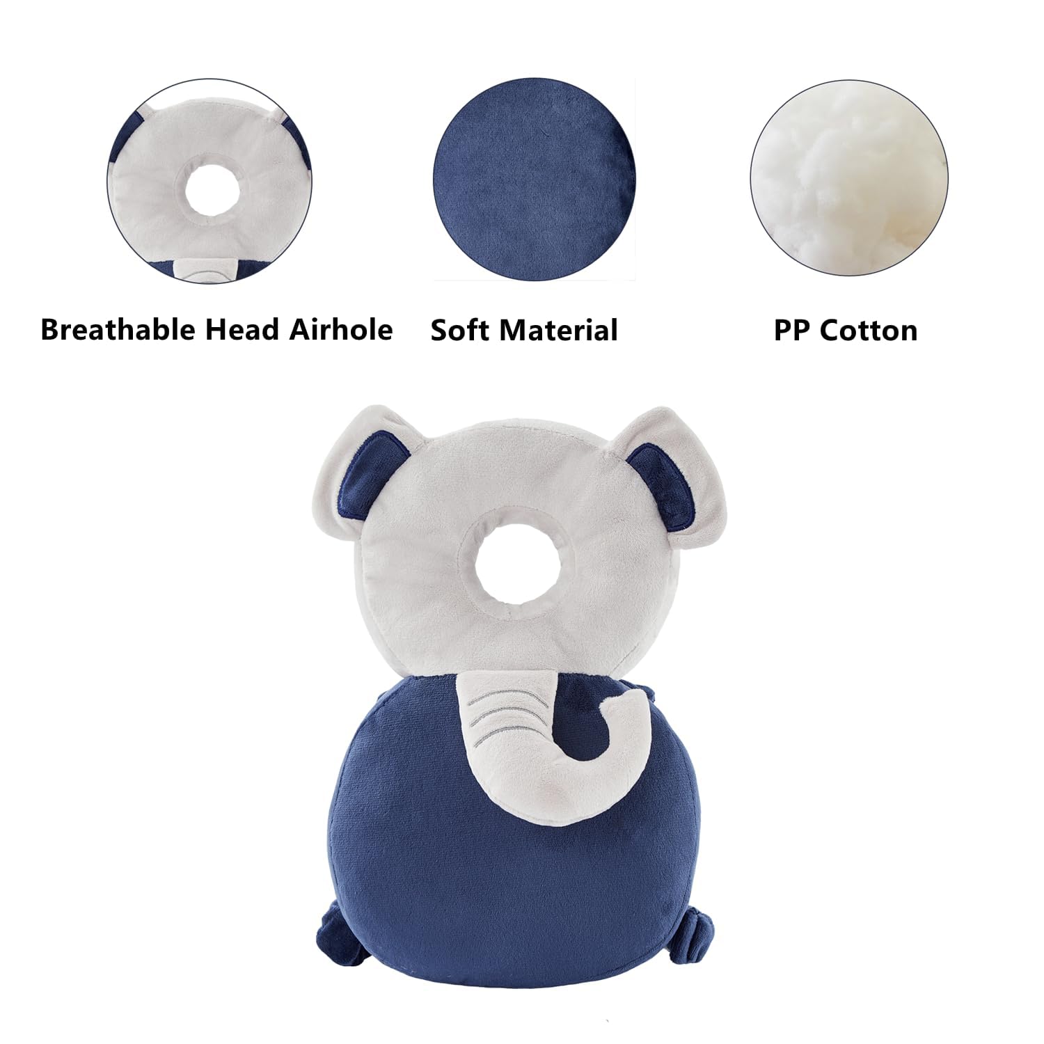 Baby Back Potection Toddler Safety Protector Cushion Pad Toddler Backpack for Crawling Walking Adjustable Toddlers Back Safety Pad for…