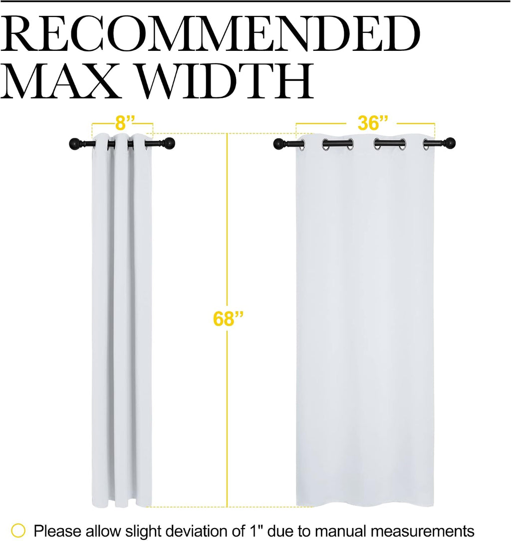 NICETOWN Room Darkening Draperies Curtains Panels, Window Treatment Thermal Insulated Grommet Room Darkening Curtains/Drapes for Bedroom…