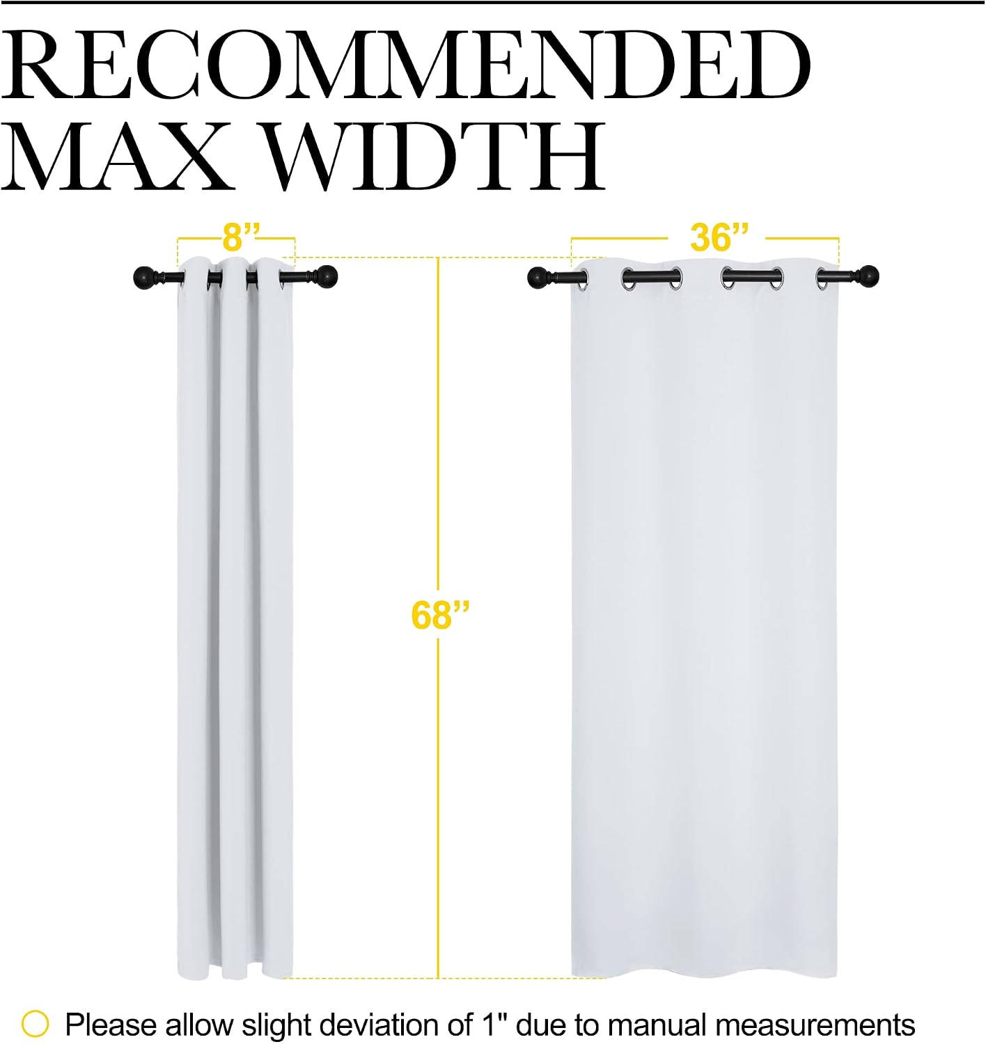 NICETOWN Room Darkening Draperies Curtains Panels, Window Treatment Thermal Insulated Grommet Room Darkening Curtains/Drapes for Bedroom…