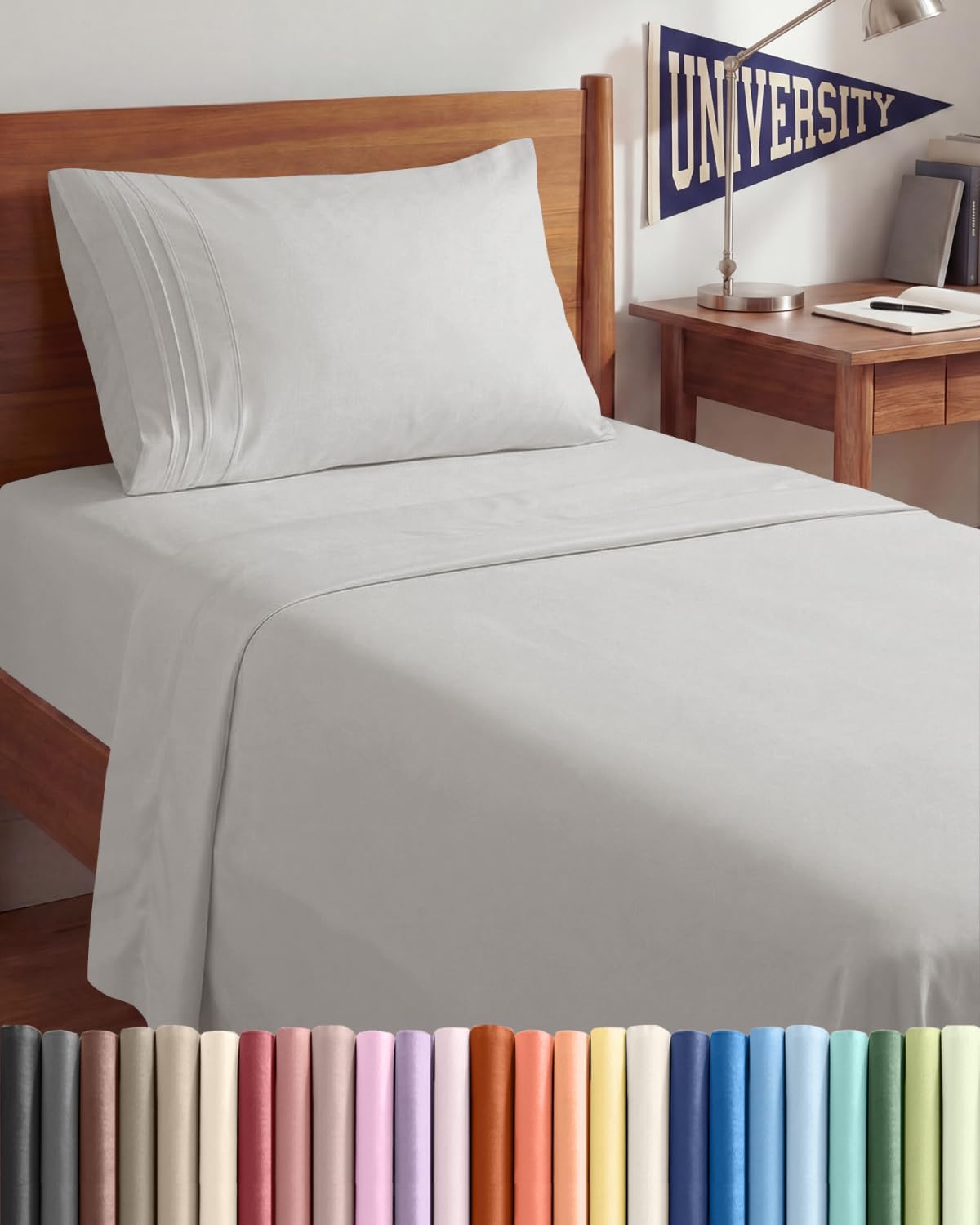 Twin XL Size 3 Piece Sheet Set - Comfy Breathable & Cooling Sheets - Hotel Luxury Bed Sheets for Women & Men - Deep Pockets, Easy-Fit…