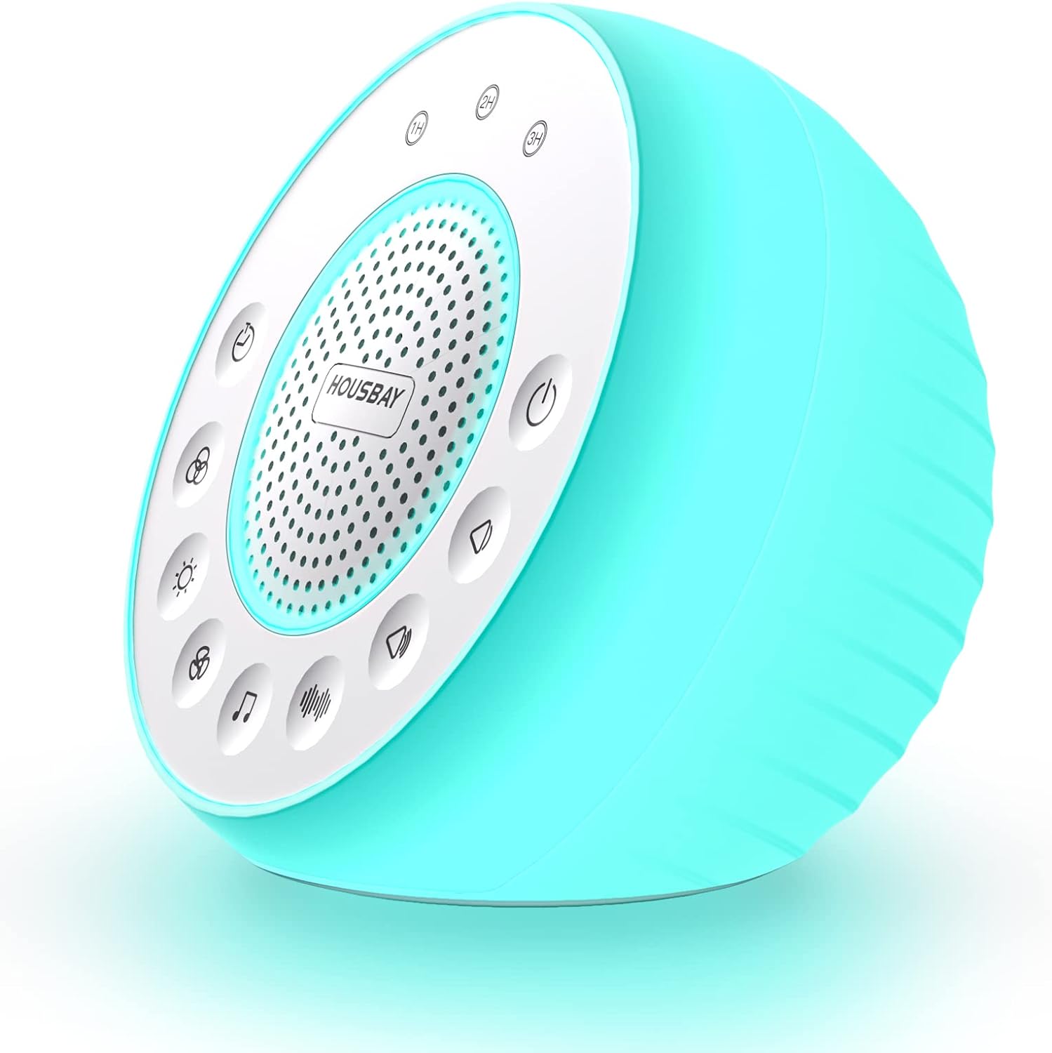 Housbay Glows White Noise Sound Machine, 31 Soothing Sounds, Colored NightLight for Kids & Baby, Small Travel Sleep Machine & Noise…