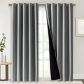 Nicetown Full Shade Curtain Panels, Pair of Energy Smart & Noise Blocking Out Blackout Drapes for Dining Room Window, Thermal Insulated Gue…