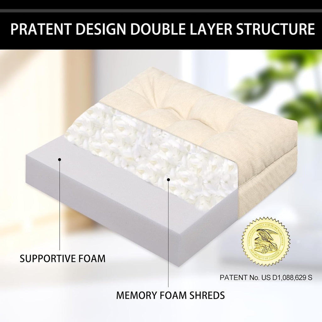 Recliner Cushions for Elderly, 20x20x5 Inch Thick Chair Cushion Patent Design Soft Tufted Dual Layer Booster Seat Cushions for Seniors…