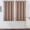 Lemomo Blackout Curtains 66 x 54 Inch Long Cappuccino Curtains Set of 2 Panels Room Darkening Curtains for Bedroom and Living Room 54 Inch…