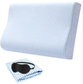 Replacement Pillow Case, Soft Cotton Pillowcase Zippered for Memory Foam Neck Pillow, Pillow Protector for Latex Pillow Cervical Pillow
