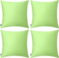 Thmyo 4-Pack 100% Cotton Comfortable Solid Decorative Throw Pillow Case, Square Cushion Cover Pillowcase Sublimation Blank Pillow Covers DI…