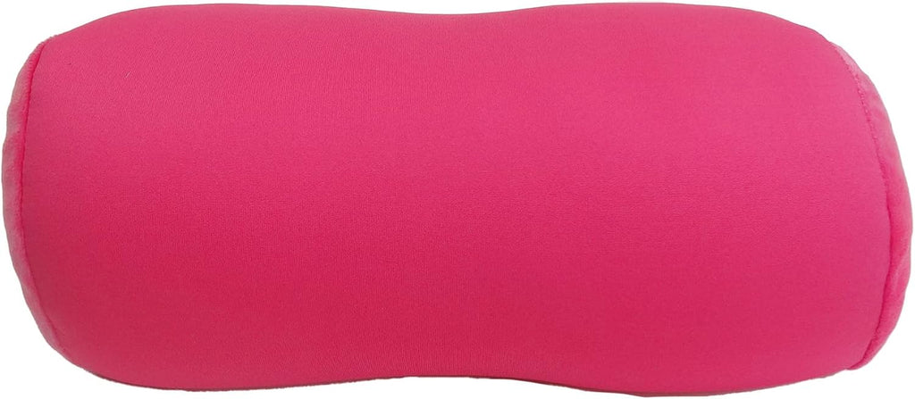 Wolf Essentials Microbead Bolster Tube Travel Pillow - Compact Neck Roll Pillow for Airplane, Car, or Home - Soft Lumbar Support Pillow…