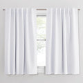 Ponydance PONY DANCE Kitchen Curtains White - Thermal Insulated Draperies Light Filter Curtain Decorative Drapes with Back Tab Energy Savin…