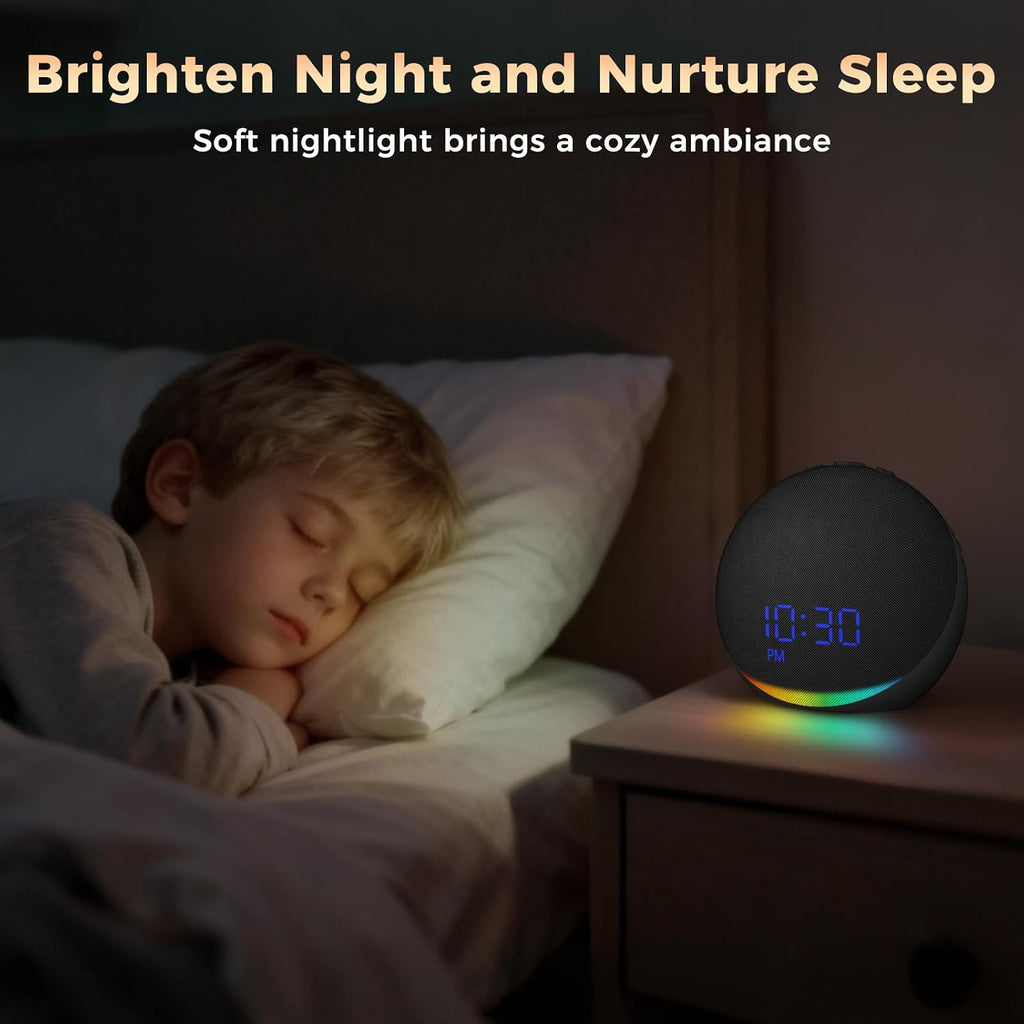 Acedeck Sound Machine Alarm Clock for Bedroom: 25 Natural Sleep Sounds - White Noise Machine for Adults Kids Baby - Gentle Wake Up Alarm wi…