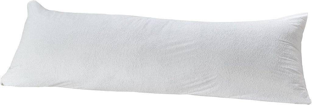Kingnex Down Feather Proof Body Pillow Protectors 20x54 Waterproof Soft Bamboo Viscose Terry Pillow Covers 1 Pack Only 21x55 1 Pack Bamboo…