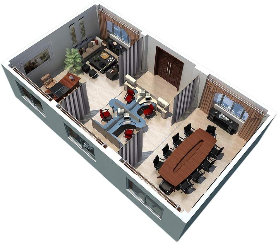 Rybhome RYB HOME Blackout Office Room Divider Energy Efficient Furniture Protected Large Panel for Wall Space, Easy Hang on Rods or with Ho…