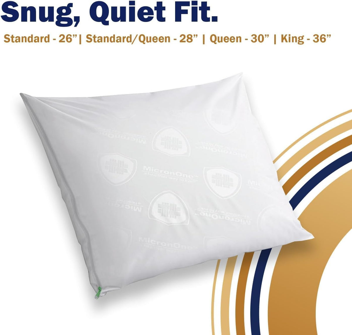 CleanRest PRO Max Waterproof Pillow Protector, King Size - Zippered (1-Pack), Dust Mite Allergen & Bed Bug Proof, Anti-Microbial Treated, H…