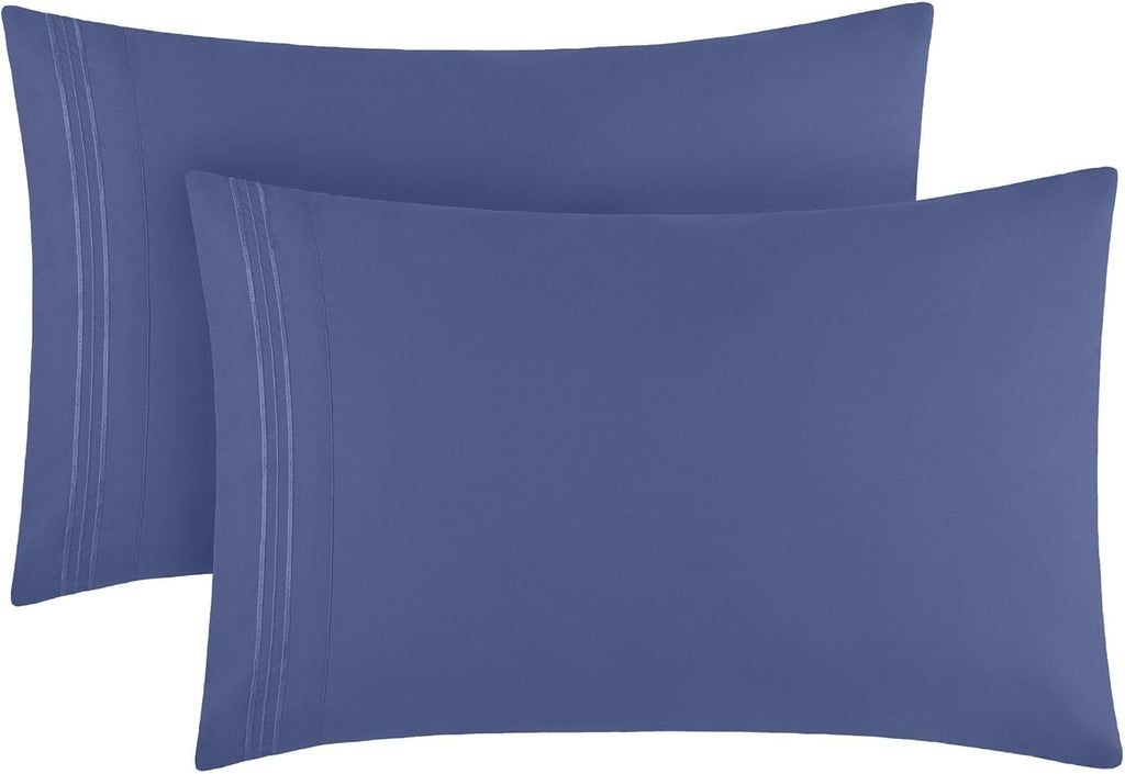 Mellanni Pillow Cases - Luxury, Extra Soft, Cooling Pillow Covers - 2 PC Iconic Collection Pillowcases - Envelope Closure (Standard/Queen 2…