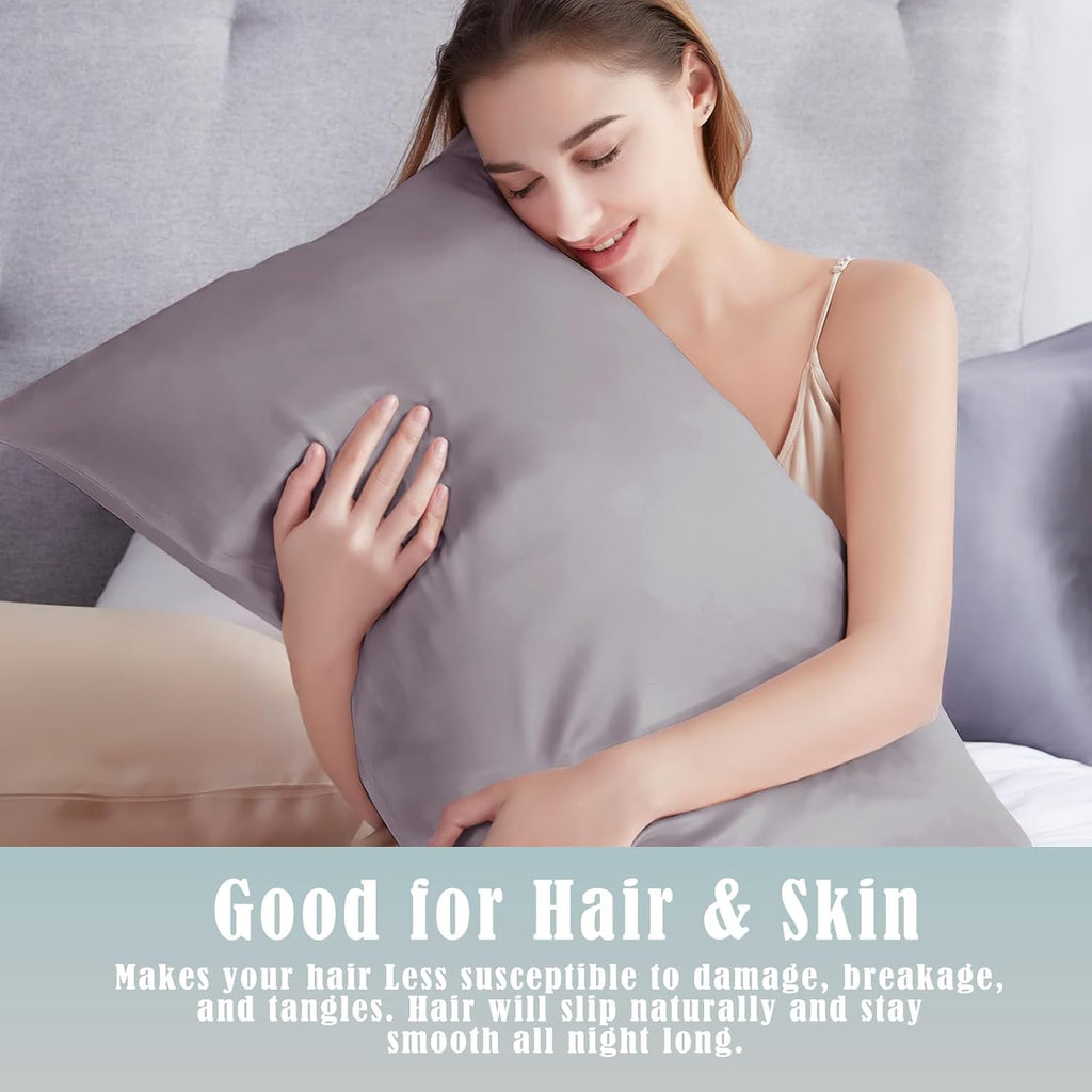TELUS Body Cooling Pillow Case Cover, Bamboo Rayon & Lyocell Pillowcase with Zipper Closure, Breathable Pillow Case for Hot Sleepers and…