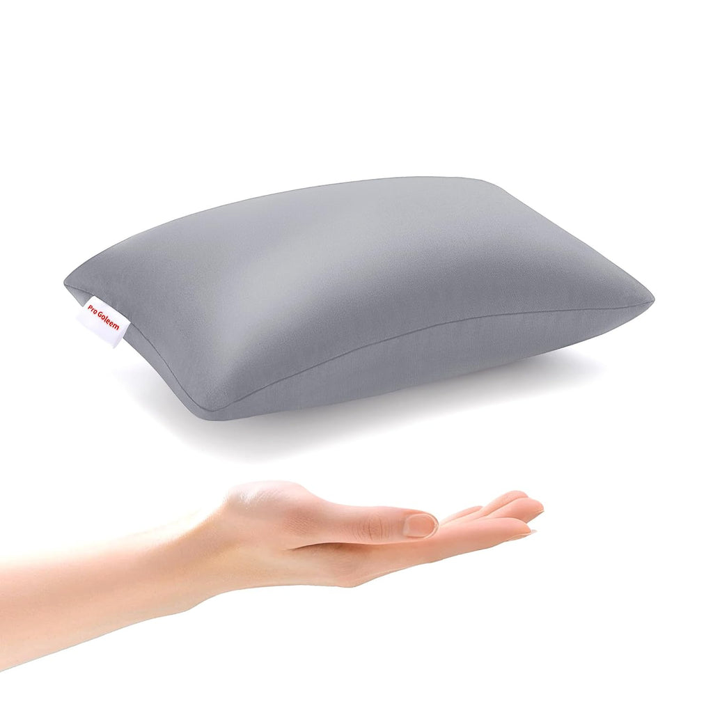 Pro Goleem Small Pillow 11"x7"x2.5" for Baby Sleeping with Name Tag Mini Tiny Pillow for Room Couch Sofa Chair and Outdoor Car Air Nap…