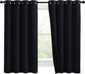 Nicetown Truly Blackout Curtains 57 inches Length, 2 Thick Layers Completely Blackout Window Treatment Thermal Insulated Lined Drapes for B…
