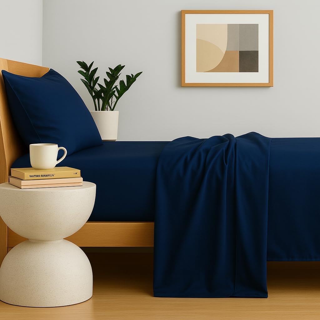 Perupima Peru Pima 415 Thread Count Percal California King Sheet Set - 100% Peruvian Pima Cotton, 4 Piece (Flat, Fitted, 2 Pillowcases) - C…