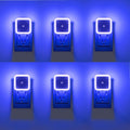 6 Pack Blue LED Night Light Plug in, Dusk to Dawn Sensor Automatic On and Off, Energy Efficient, Soft Glow Kids, Nursery, Bedroom…
