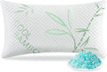 DGPEAR Cooling Pillow, Shredded Memory Foam Pillow King Size 1 Pack Adjustable Firm Bamboo Bed Pillow for Hot, Side, Back and Stomac…