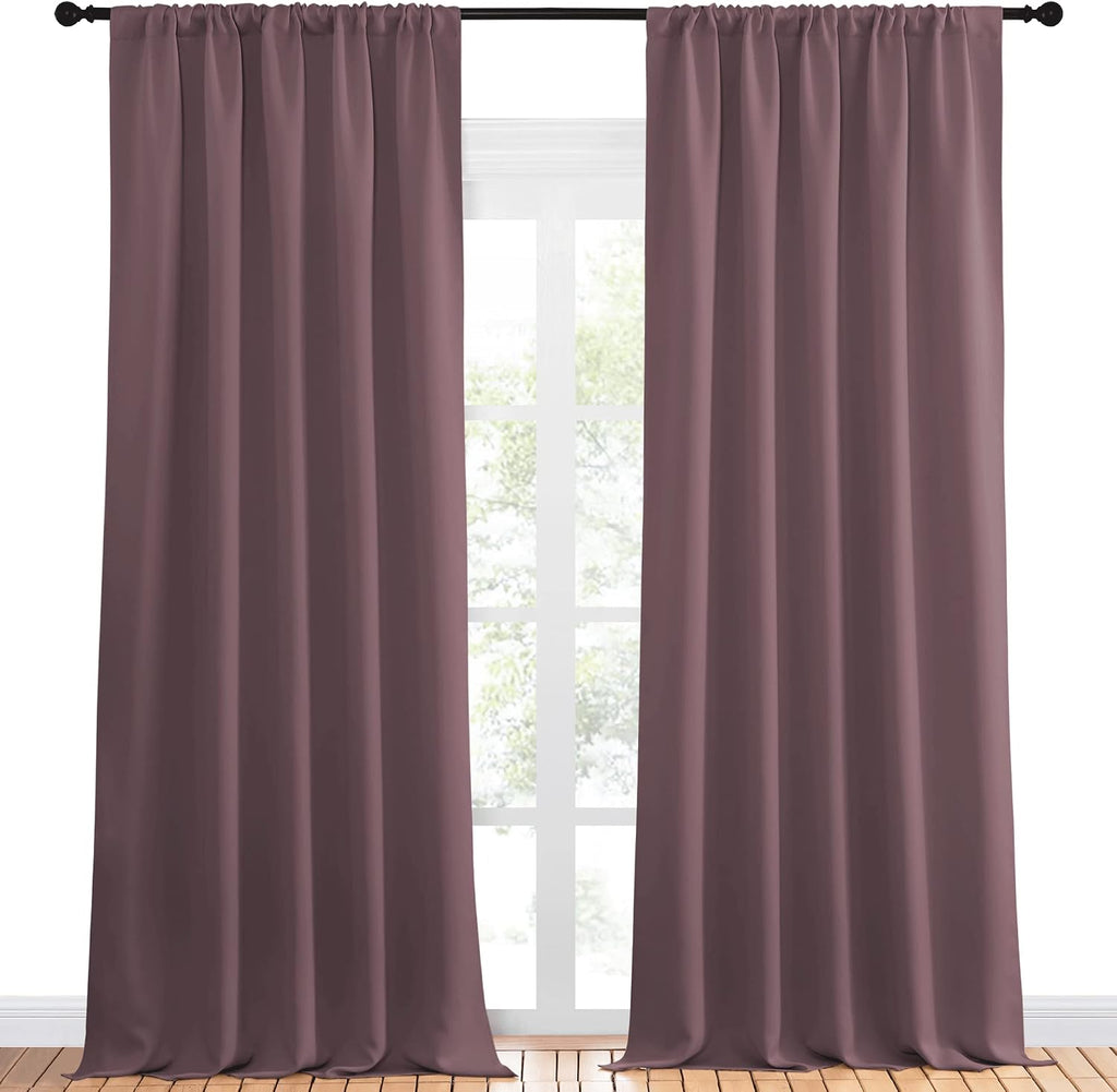 NICETOWN Room Darkening Curtains for Bedroom - Home Decoration Privacy Protection Thermal Insulated Solid Drapes/Draperies for Sliding…
