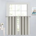 Yakamok 36 Inch Room Darkening Curtains, Blackout Window Panels Thermal Insulated Grommet Top Light Blocking Drapes for Bathroom…