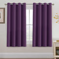 H.VERSAILTEX Blackout Curtains 63 Inch Length Purple Drapes Curtains Elegant for Living Room, Thermal Insulated Small Curtain f…