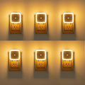 KINUR 6 Pack Night Light, Warm White LED Night Lights Plug into Wall with Dusk to Dawn sensors, Plug in Night Lights for Kids Room…