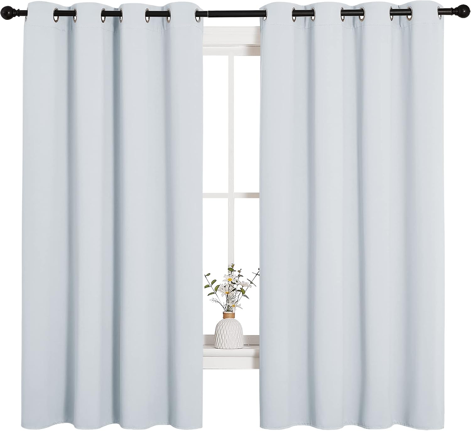 NICETOWN Room Darkening Draperies Curtains Panels, Window Treatment Thermal Insulated Grommet Room Darkening Curtains/Drapes for Bedroom…