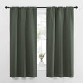 NICETOWN Bedroom Curtains Blackout Draperies - All Season Thermal Insulated Solid Rod Pocket Top Blackout Curtains/Drapes for Kid's Room…