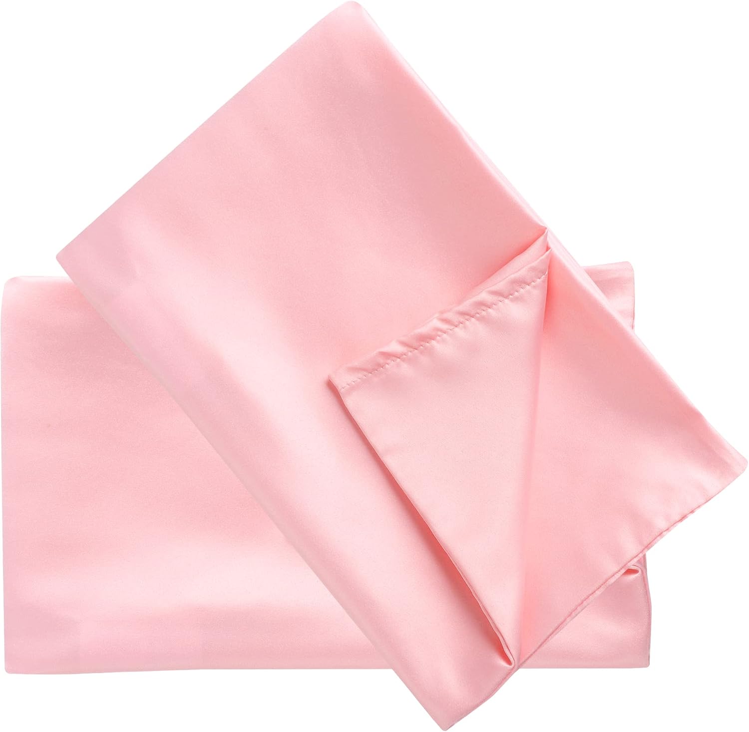 uxcell 2 Pack Silk Satin Pillowcase for Hair and Skin, Cool, Silky, Soft Breathable Pillow Cases Travel Size 14x20 Inch Sateen Pillowcase P…