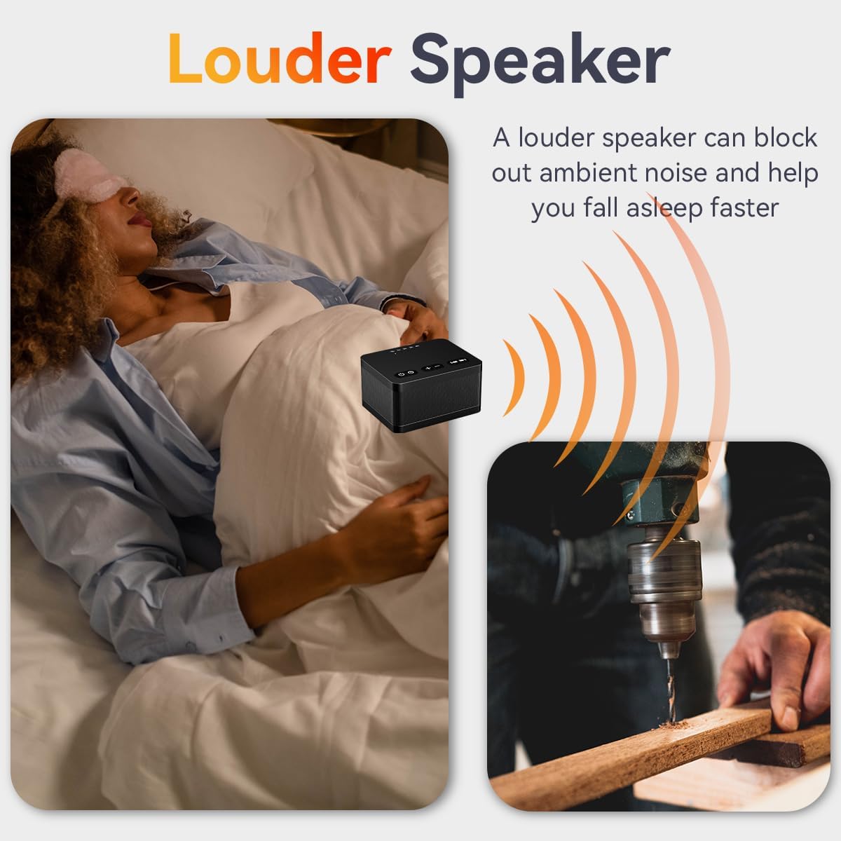 DailyBody Sound Machine White Noise Machine with 30 Natural Soothing Sounds 32 Levels Volume 5 Timers Memory Function Effectively Blocks No…