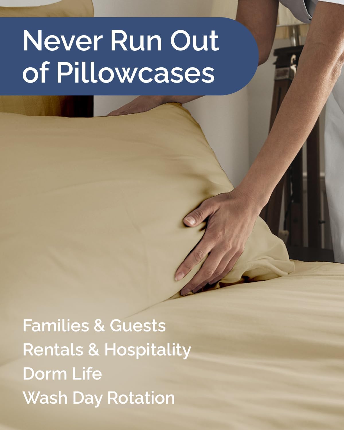 King Standard Pillow Cases Set of 10 - Ultra Soft Hotel Quality Pillowcase Covers - Comfy & Wrinkle Free - Shrink & Fade Resistant…