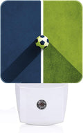 Soccer Ball Field Night Light, Plug Into Wall Decor for Stairway, Hallway, Kitchen, Dusk to Dawn Sensor Nightlights for Boys/Girls/Women/Men…