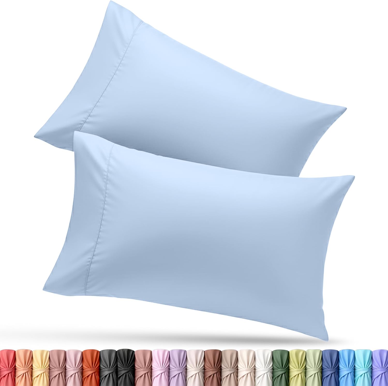 Utopiabedding Utopia Bedding Queen Pillow Cases - 2 Pack - Envelope Closure - Soft Brushed Microfiber Fabric - Shrinkage and Fade Resistant…