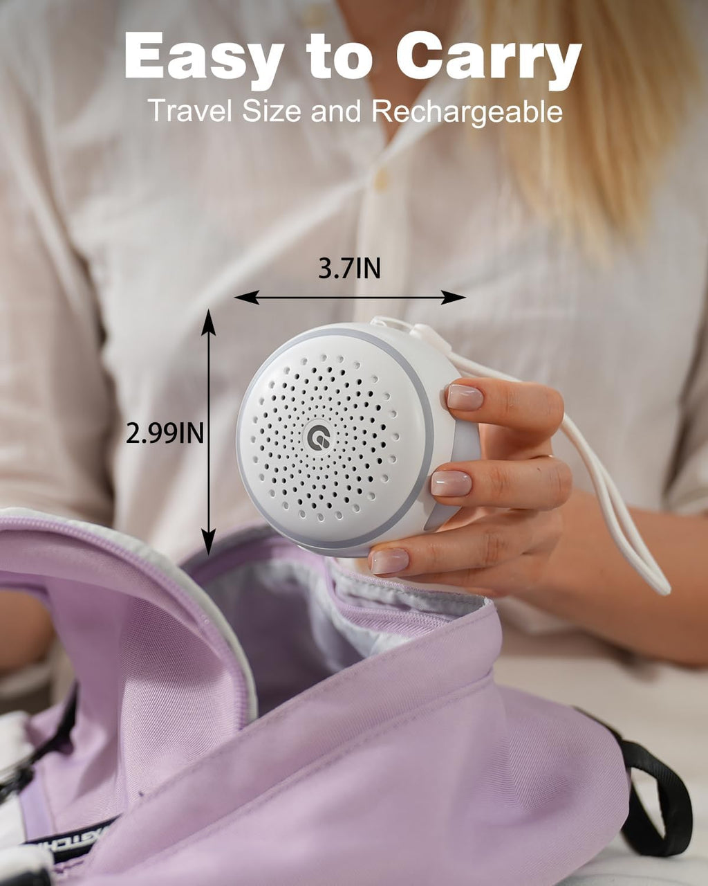 White Noise Sound Machine with 27 Soothing Sounds, Sleep Sound Timer and Memory Function - Portable Sound Machine for Baby and Adult at…