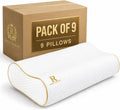 Royaltherapy Royal relaxation King Memory Foam Pillows 9-Pack – Ergonomic Cervical Pillow for Neck and Shoulder Pain – Medium Firm…