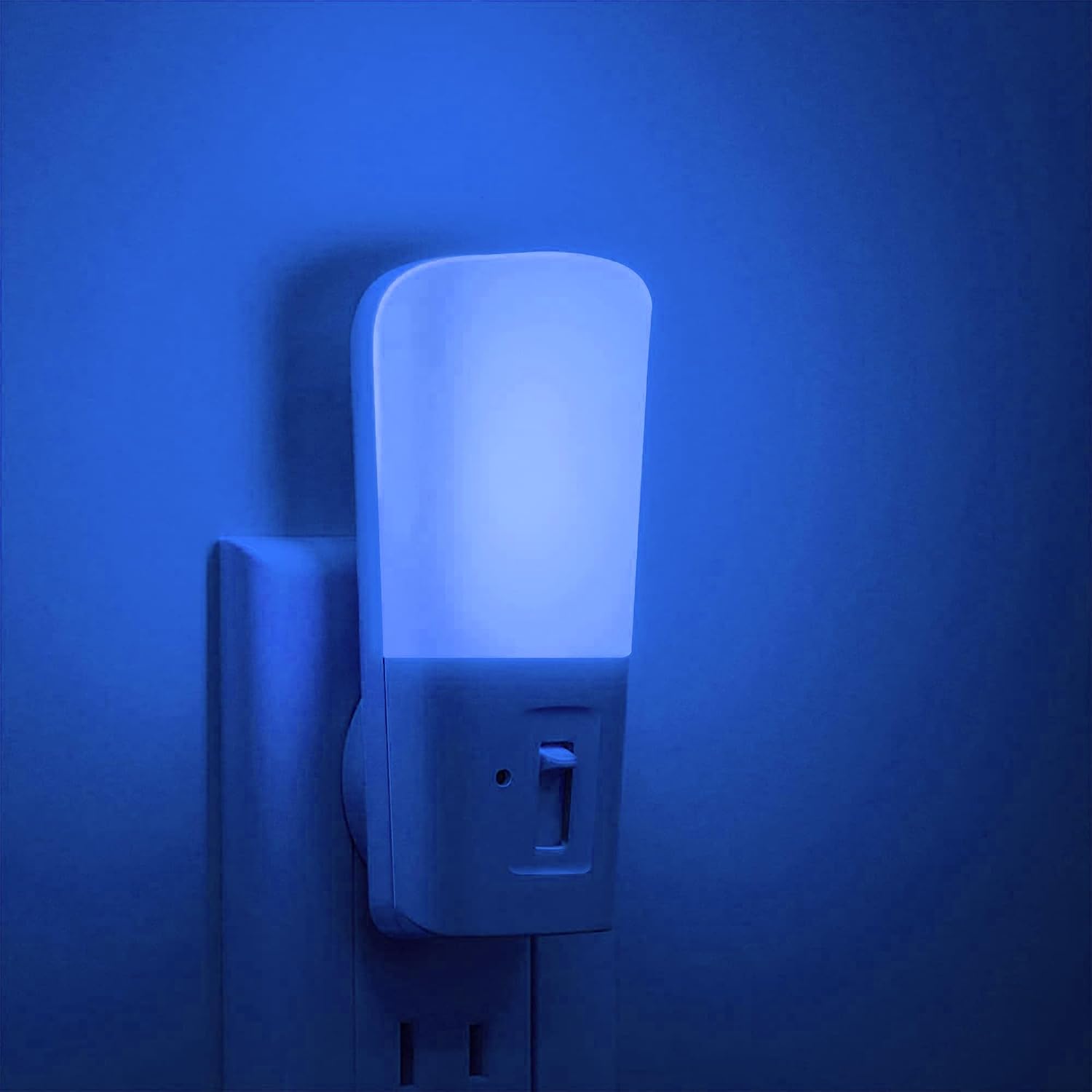 Llohasled LOHAS-LED Blue Night Light Plug in, 2 Pack Dimmable LED Night Lights, Decorative Wall Blue Light, Dusk to Dawn Sensor, Adjustable…